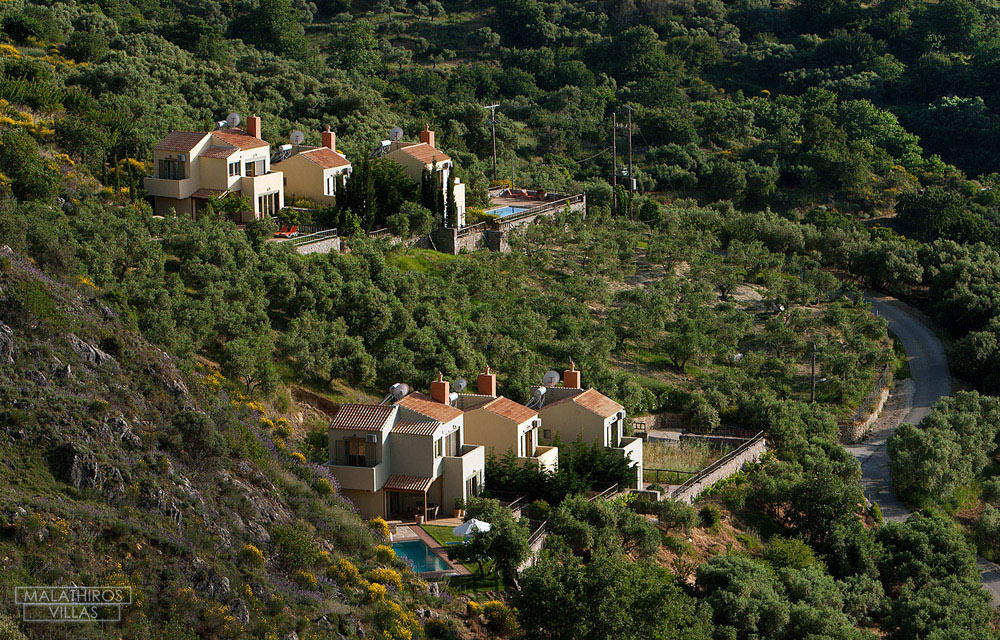 Malathiros villas from above